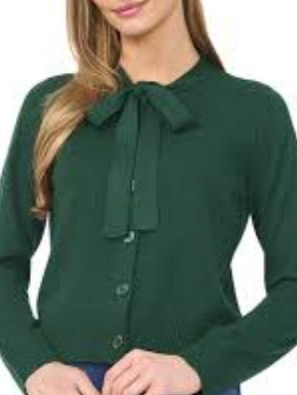 CeCe Green Cardigan Size M